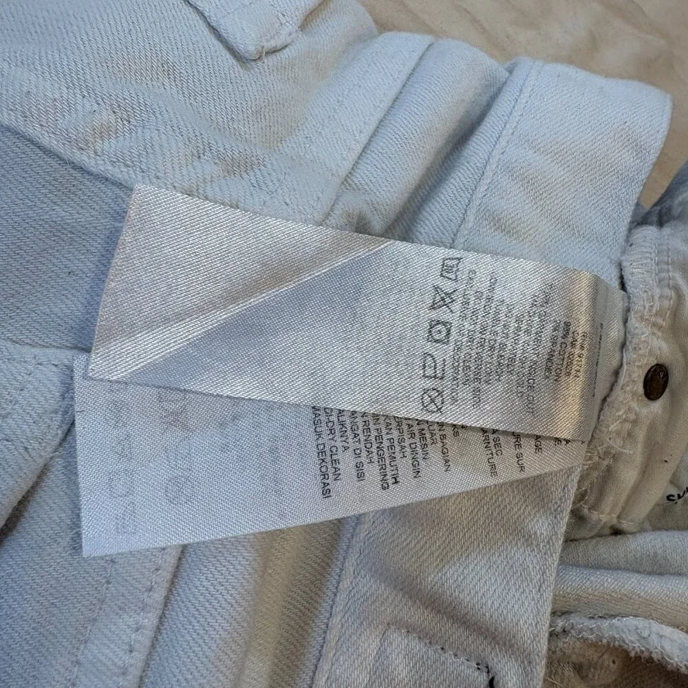 A/X Armani Exchange Womens White Skinny‎ Bootcut Y2K Jeans Size 28S